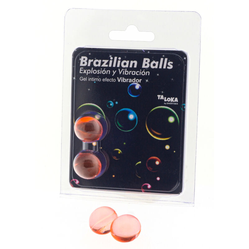 8412345047350 - - 2 BRASILIANISCHE BLLE MIT VIBRATIONSEFFEKT AUFREGENDES GEL