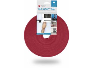 8412355641449 - One-wrap® Klettband 25m und 20 mm breit rot (VEL-OW64144) - Velcro