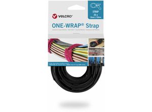 8412355644013 - VELCRO® ONE-WRAP® Strap Klett-Kabelbinder 20mm x 150mm 25 Stück schwarz (VEL-OW64401)