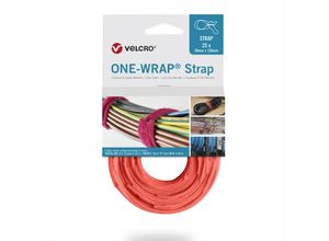 8412355647113 - One-wrap® Strap Klett-Kabelbinder 20mm x 330mm 25 Stück orange (VEL-OW64711) - Velcro