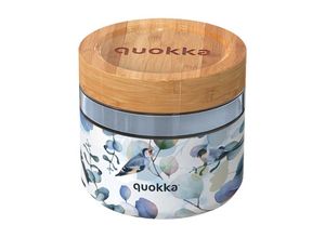 8412497401307 - Quokka Deli Food Jar – Lebensmittelbehälter Lunchbox aus Glas 820 ml (Blue Nature)