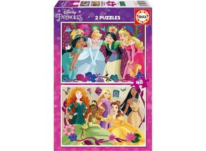 8412668196759 - Disney - EDUCA - Disney Princess 2x48 Teile Puzzle