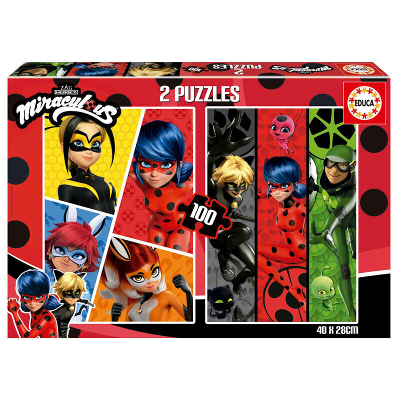 8412668199699 - Puzzle mit 2x100 Teilen Miraculous Ladybug 8412668199699 - Puzzle mit 2x100 Teilen Miraculous Ladybug