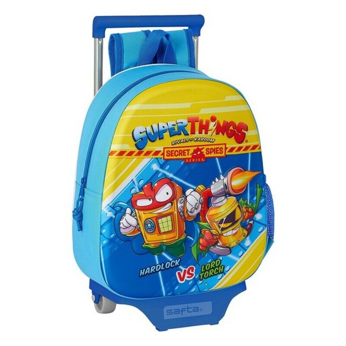 8412688432738 - Schulrucksack 3D mit Rädern Hellblau 27 x 32 x 10 cm