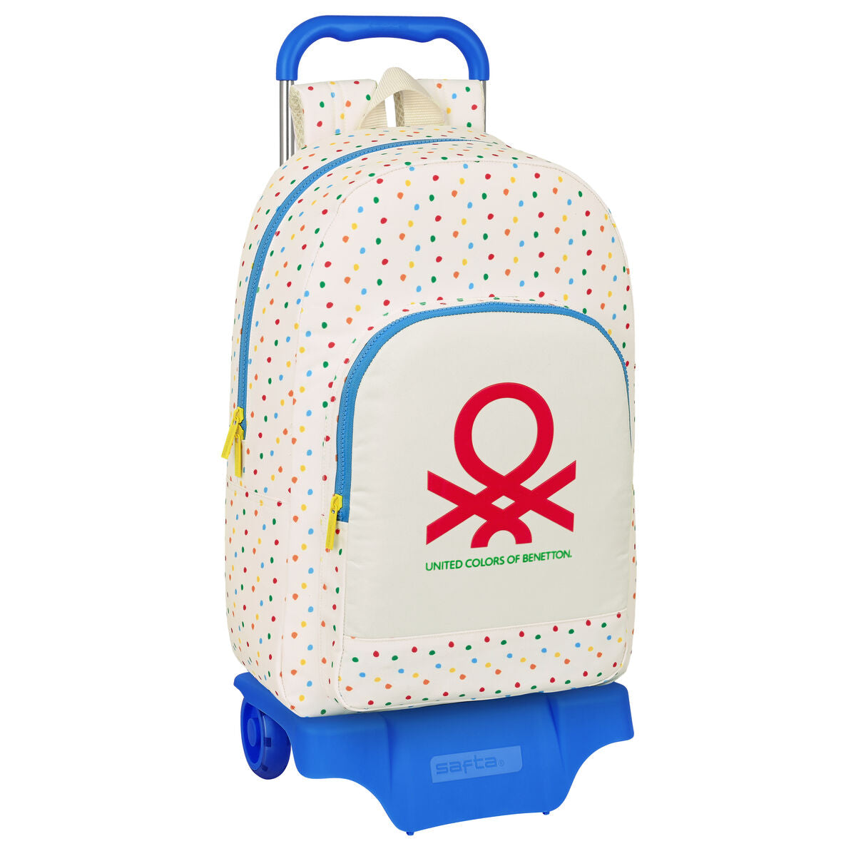 8412688496112 - Schulrucksack mit Rädern Topitos Weiß 30 x 46 x 14 cm 8412688496112 - Schulrucksack mit Rädern Topitos Weiß 30 x 46 x 14 cm