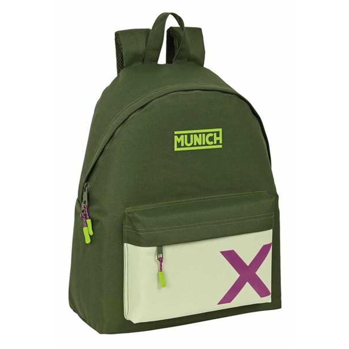 8412688504466 - Schulrucksack Bright khaki grün 33 x 42 x 15 cm 8412688504466 - Schulrucksack Bright khaki grün 33 x 42 x 15 cm