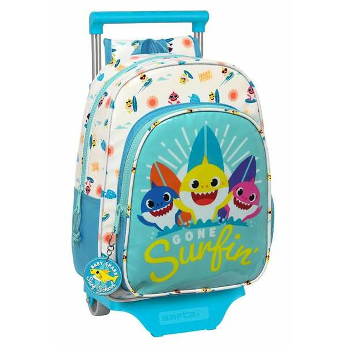 8412688519033 - Schulrucksack mit Rädern Surfing Blau 26 x 34 x 11 cm
