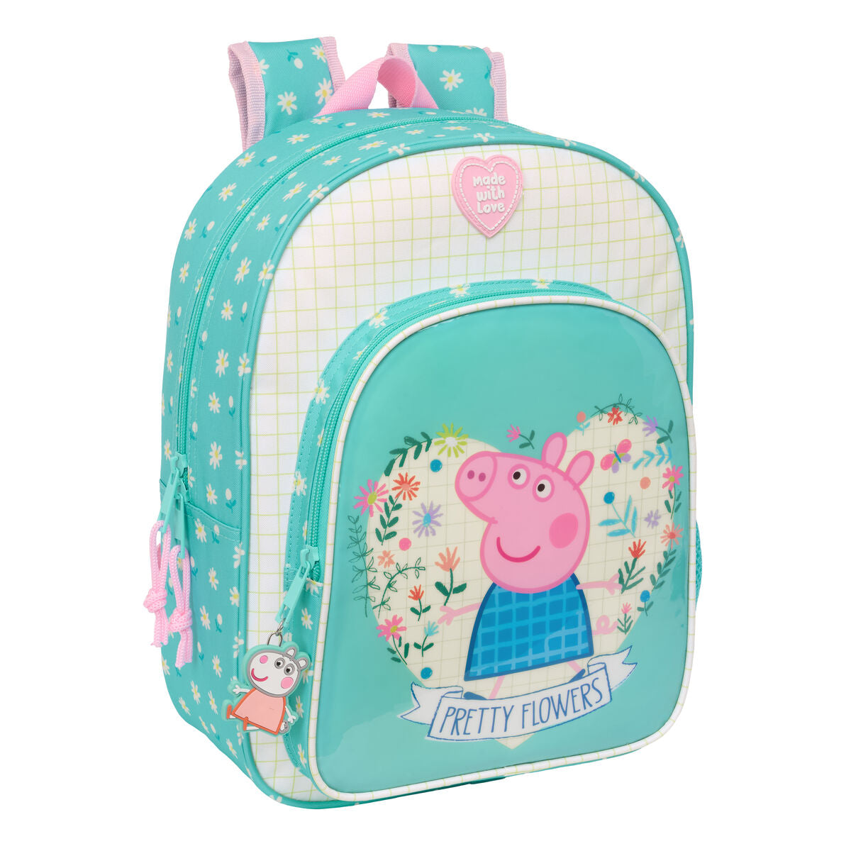 8412688524068 - Schulrucksack Pretty flowers Gelb Minze 26 x 34 x 11 cm 8412688524068 - Schulrucksack Pretty flowers Gelb Minze 26 x 34 x 11 cm