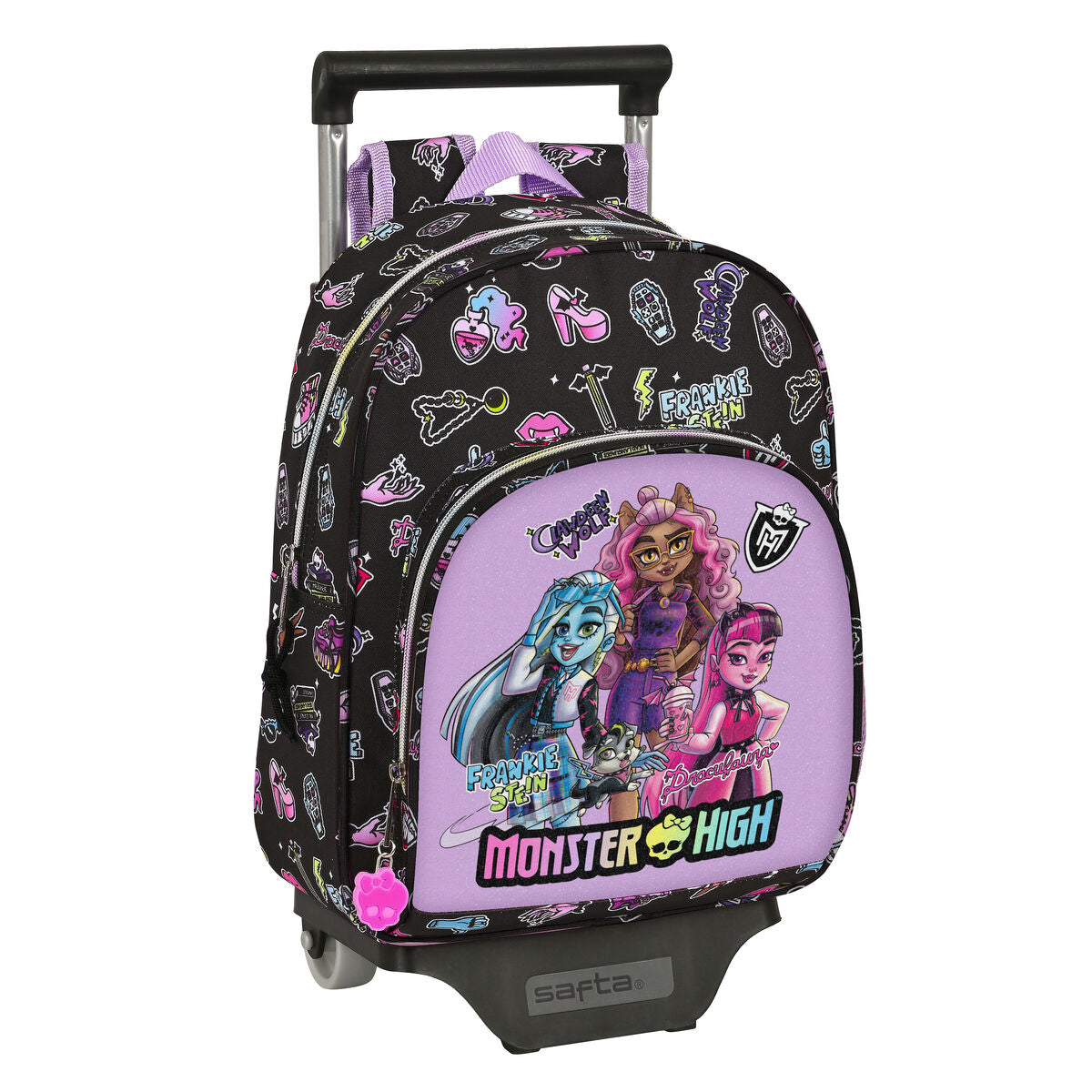 8412688534951 - School Rucksack with Wheels Black 28 x 34 x 10 cm 8412688534951 - School Rucksack with Wheels Black 28 x 34 x 10 cm