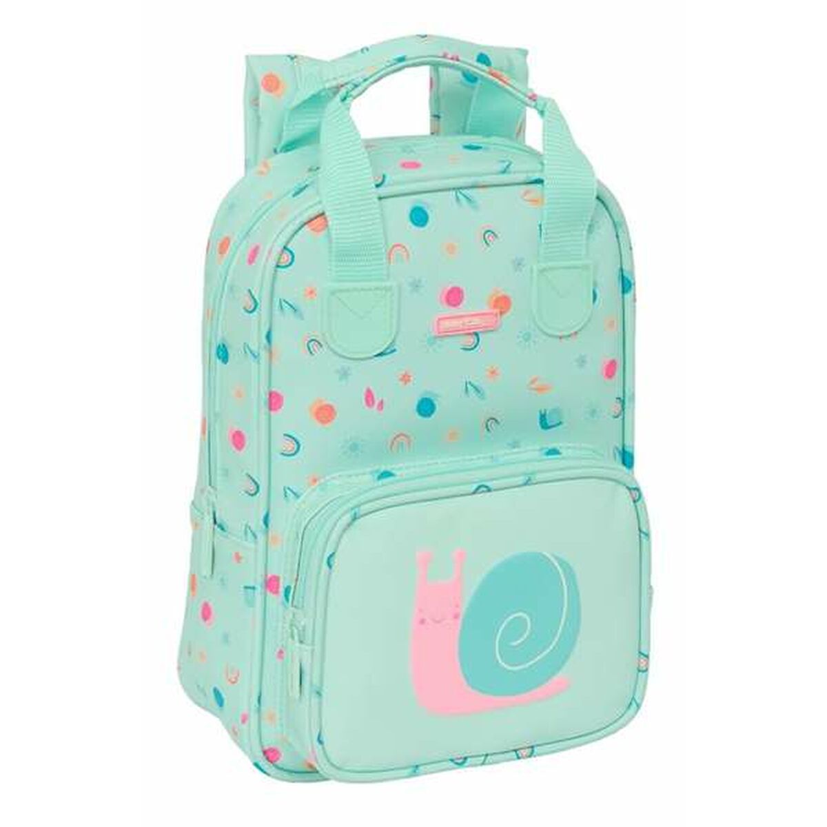 8412688551835 - Kinderrucksack Caracol türkis 20 x 28 x 8 cm
