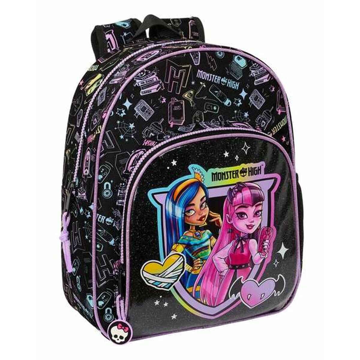 8412688555918 - Kinderrucksack Schwarz 28 x 34 x 10 cm