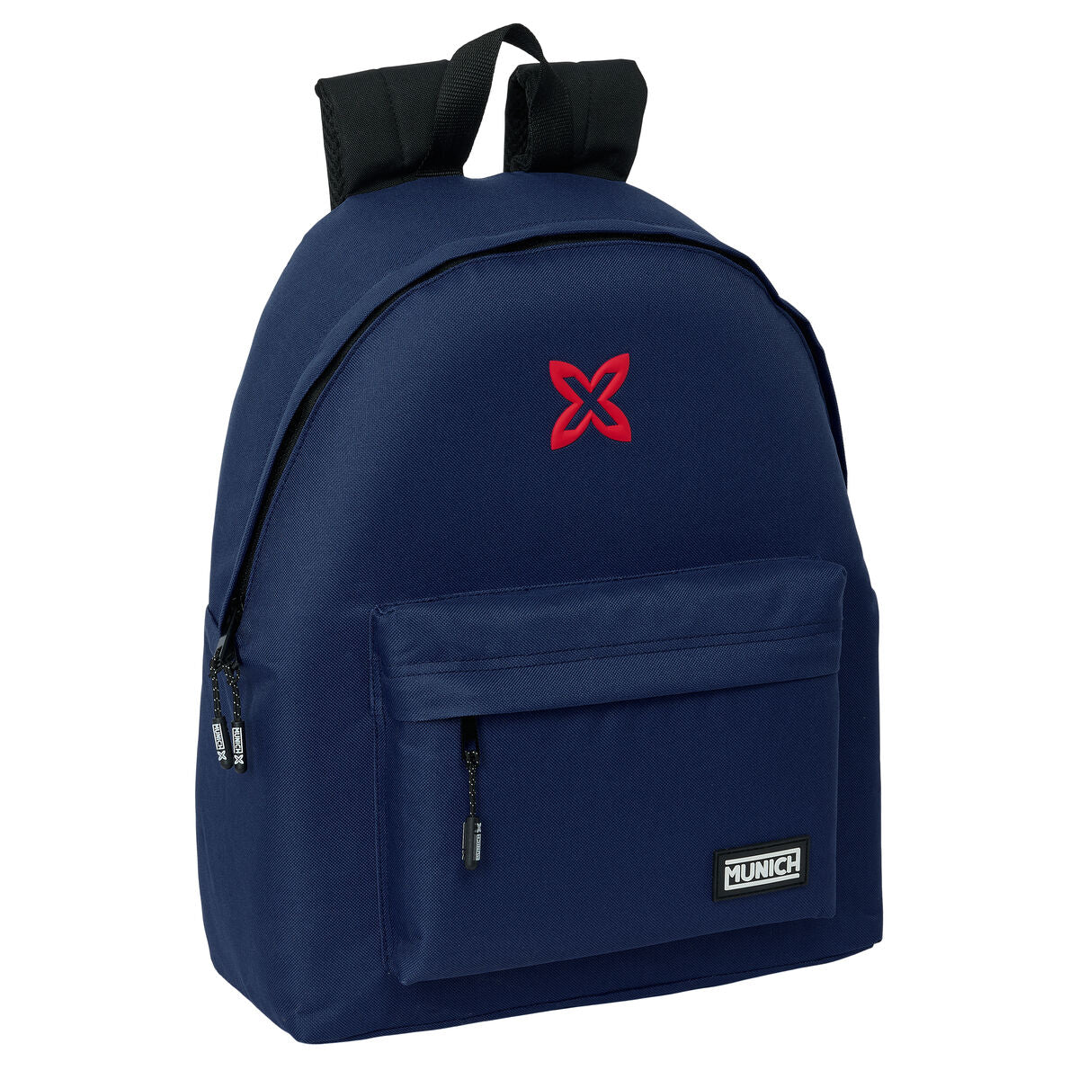 8412688563715 - Schulrucksack Basics Marineblau 33 x 42 x 15 cm