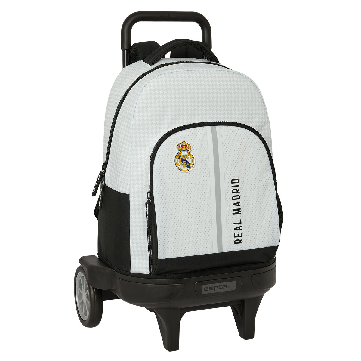 8412688568581 - School Rucksack with Wheels 24 25 White Grey 33 x 45 x 22 cm