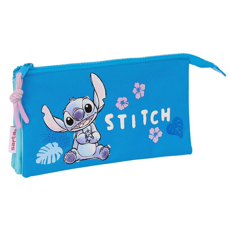 8412688570010 - Dreifaches Etui Kind Disney Stitch Hawaii