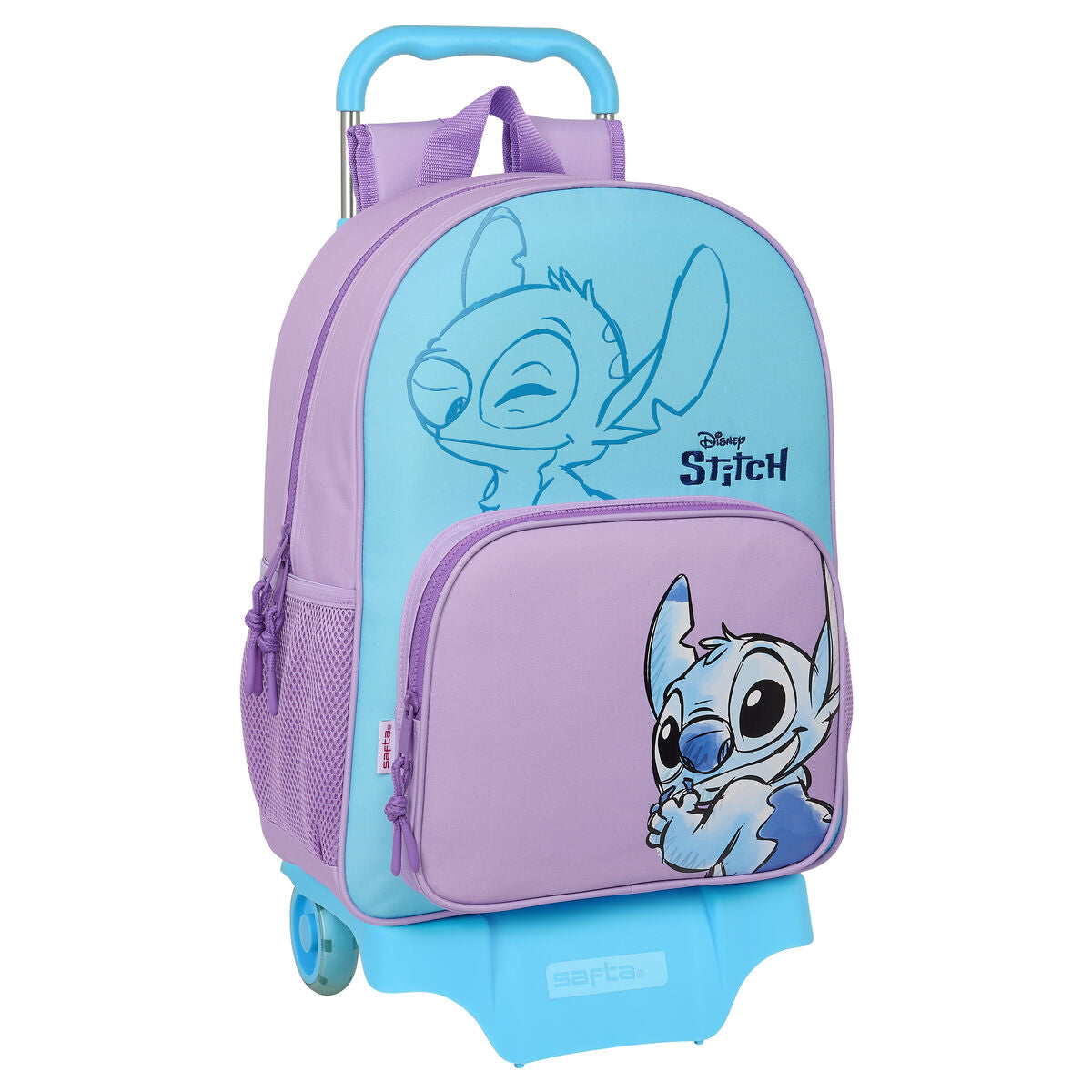 8412688570072 - School Rucksack with Wheels Sweet Blue Lilac 33 x 42 x 14 cm