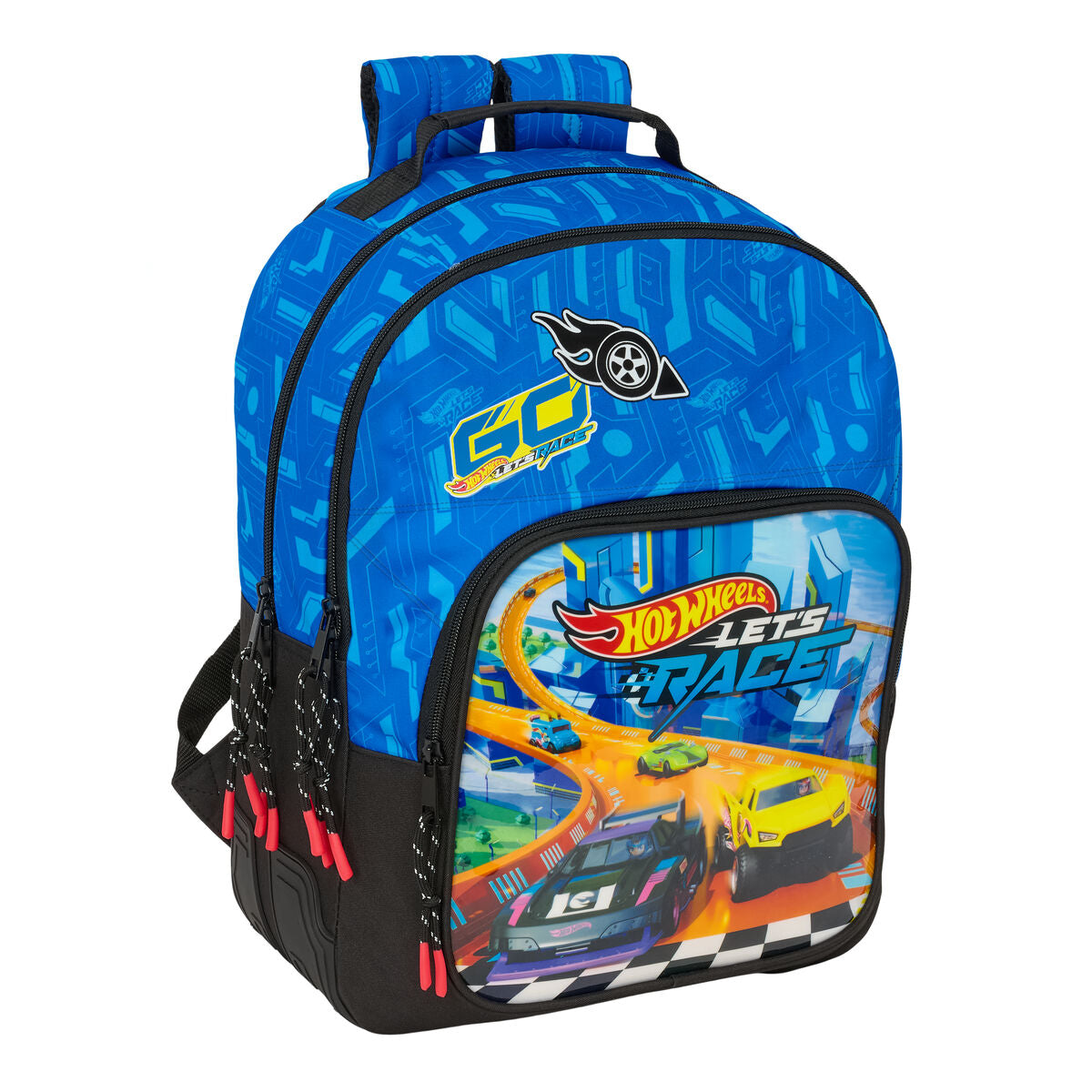 8412688584109 - Schulrucksack Lets race Blau Schwarz 32 x 42 x 15 cm