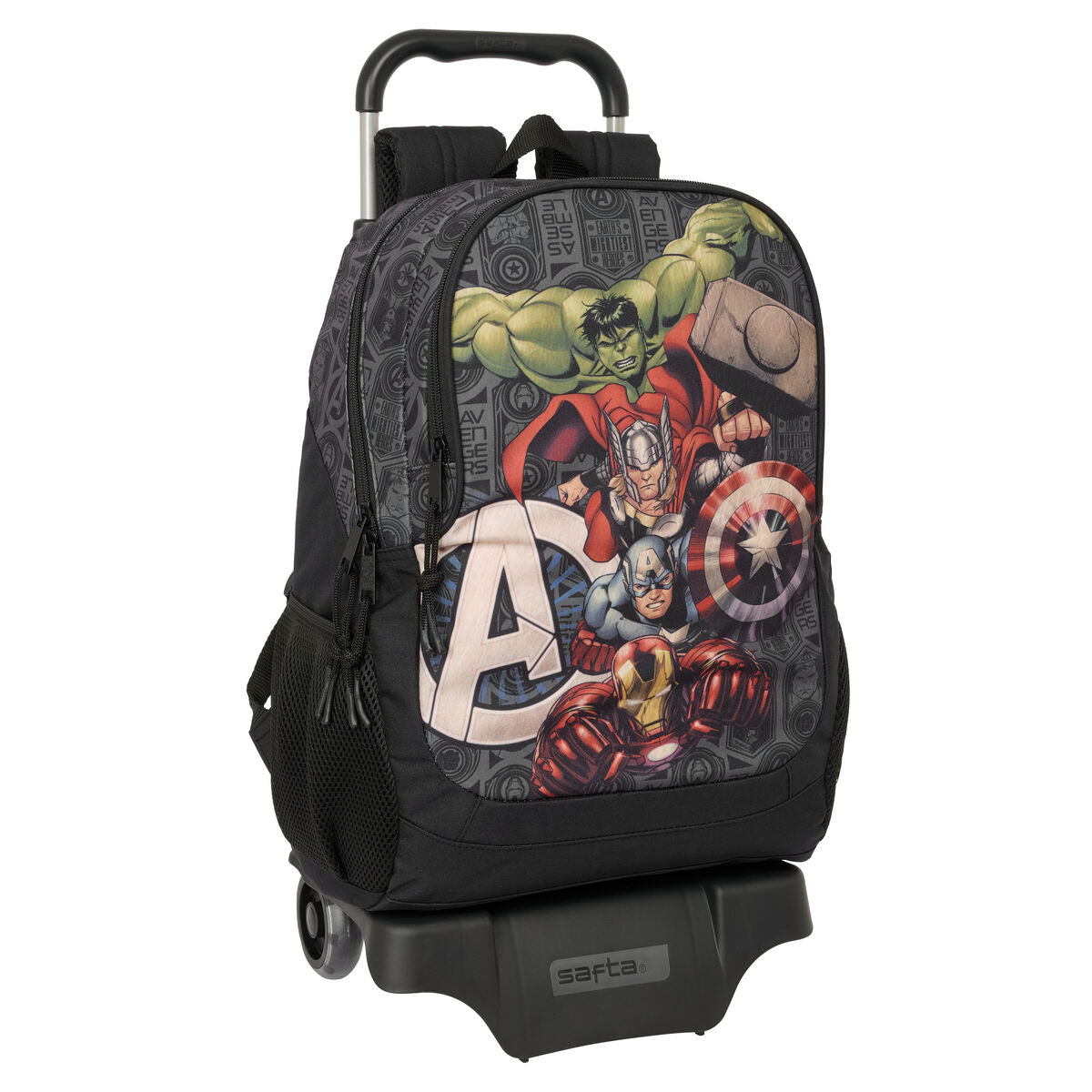 8412688586479 - Schulrucksack mit Rädern Vendetta Schwarz 32 x 44 x 16 cm 8412688586479 - Schulrucksack mit Rädern Vendetta Schwarz 32 x 44 x 16 cm