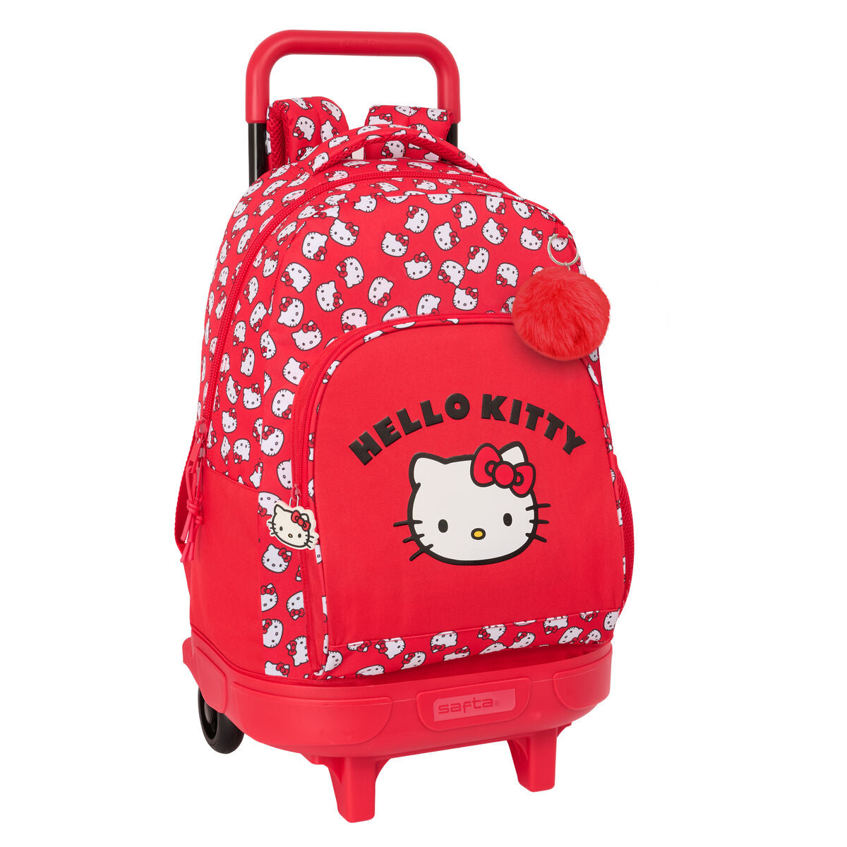 8412688587094 - Schulrucksack mit Rädern Iconic Weiß Rot 33 x 45 x 22 cm