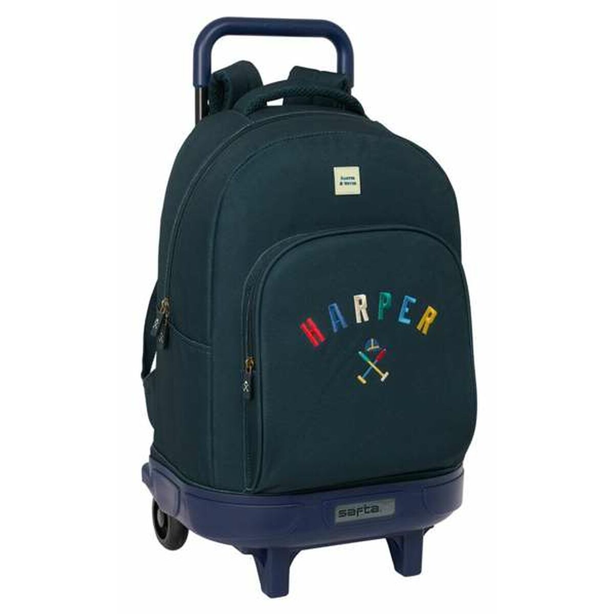 8412688587599 - Schulrucksack mit Rollen Harper &amp  Neyer Marineblau 33 x 45 x 22 cm