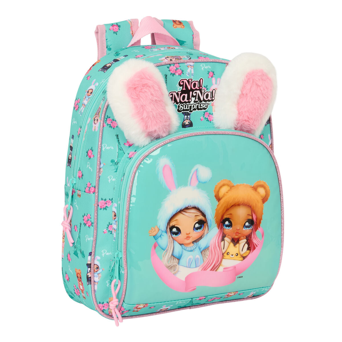 8412688590230 - Schulrucksack Bunny Rosa türkis 28 x 34 x 10 cm 8412688590230 - Schulrucksack Bunny Rosa türkis 28 x 34 x 10 cm