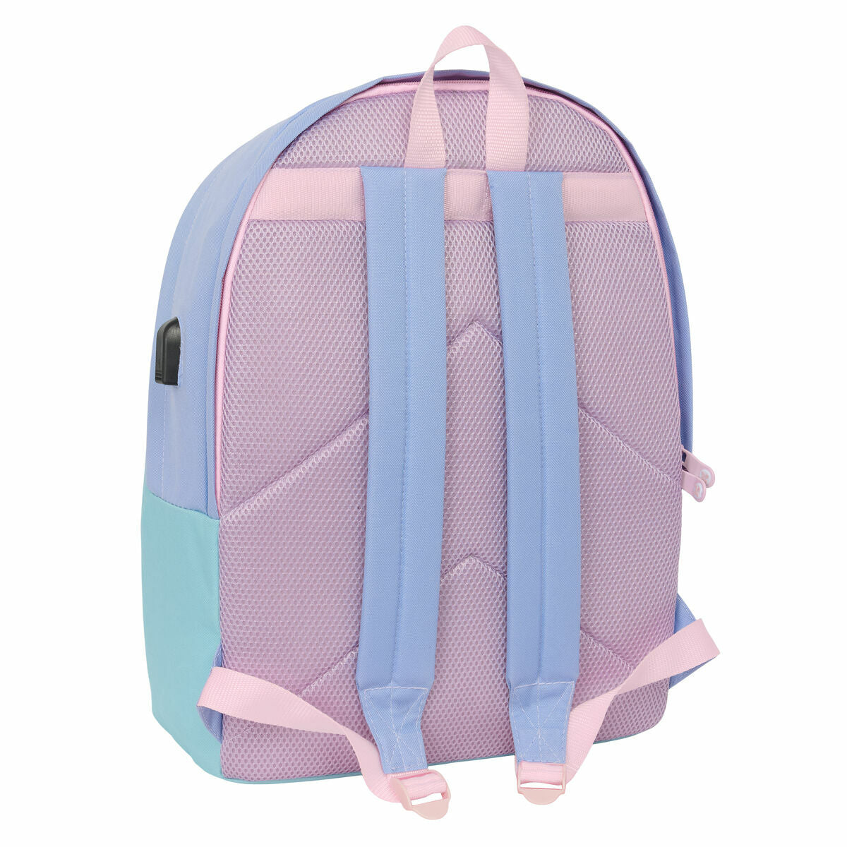 8412688597130 - Laptop- und Tablet-Rucksack mit USB-Anschluss Mellow Blau Rosa Celeste