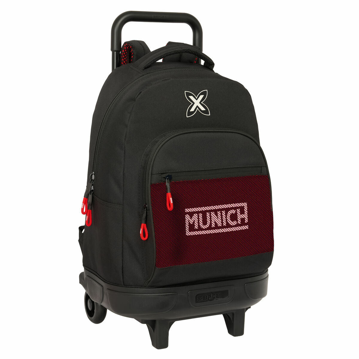 8412688597734 - Schulrucksack mit Rädern Vulcan Schwarz 33 x 45 x 22 cm