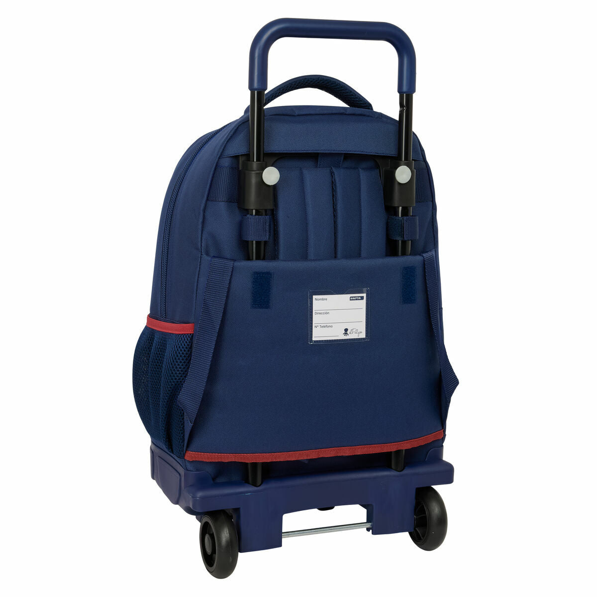 8412688608683 - School Rucksack with Wheels Navy Blue 33 x 45 x 22 cm