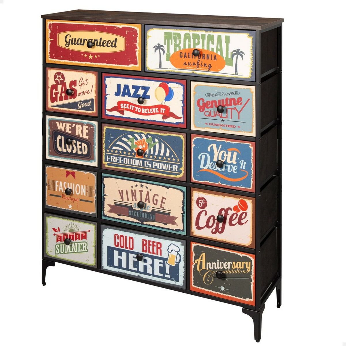 8412842184053 - Truhe der Schubladen maximal Home Vintage 103 x 119 x 30 cm 8412842184053 - Truhe der Schubladen maximal Home Vintage 103 x 119 x 30 cm