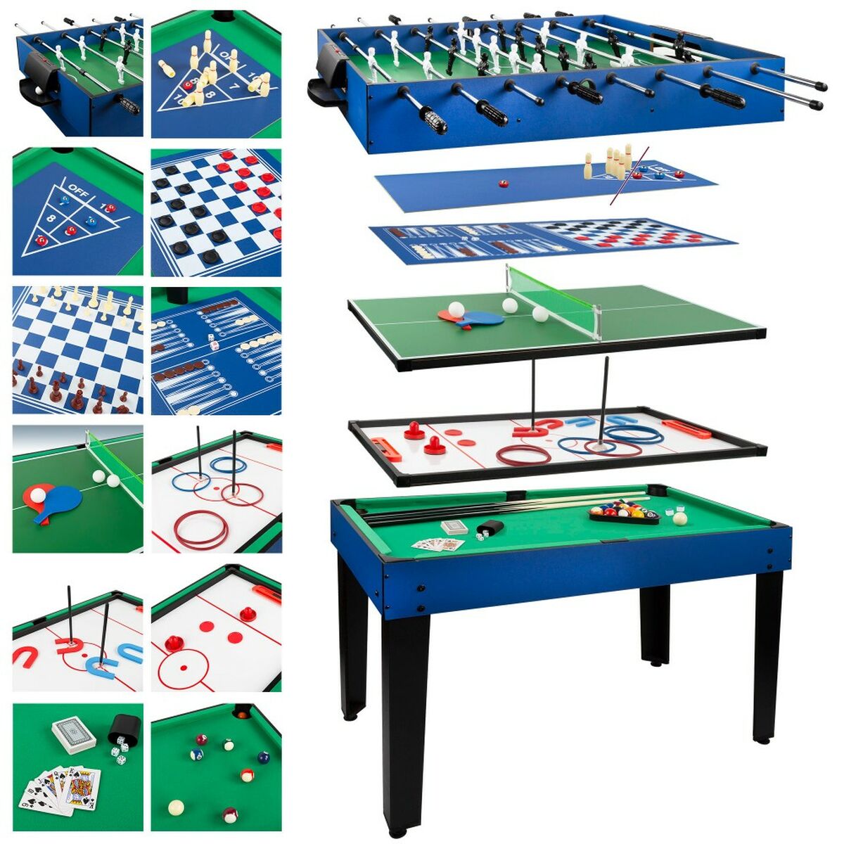 8412842455962 - Mehrzweckspieltisch 107 x 835 x 61 cm 150 Teile