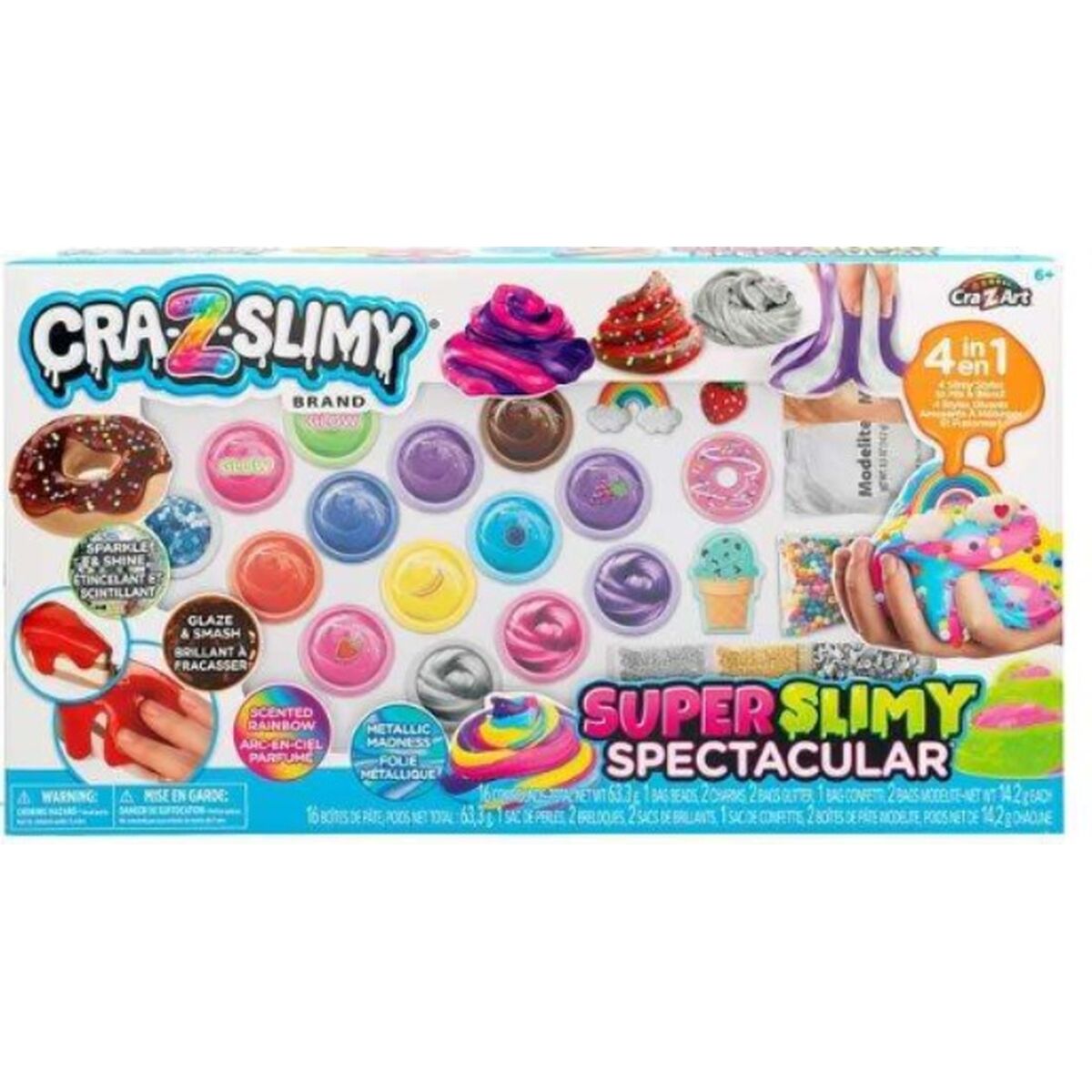 8412842471702 - Slime Cra-Z-Slimy 4 in 1 Satz