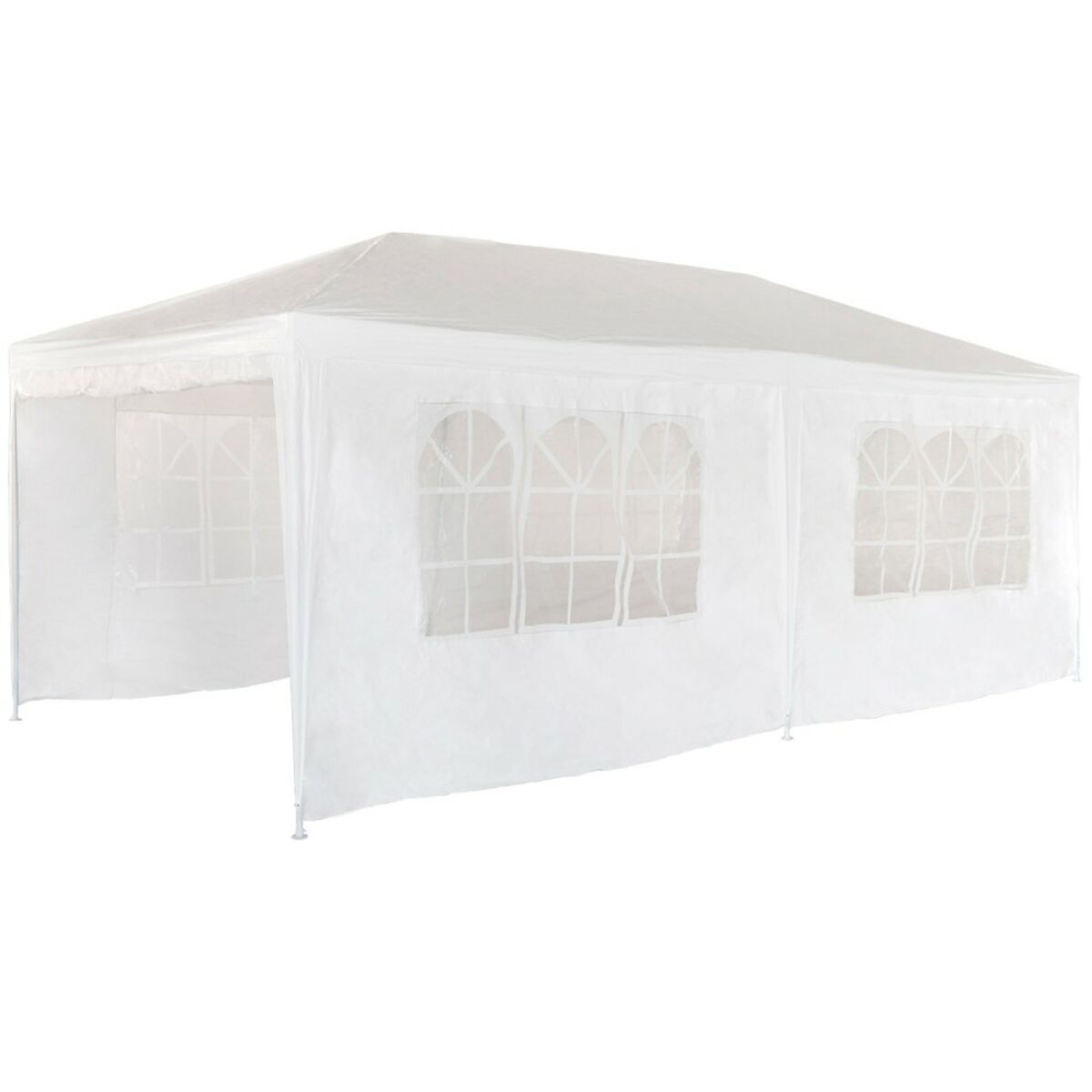 8412842539938 - Pavillon 300 x 260 x 600 cm Metall Polyester Weiß