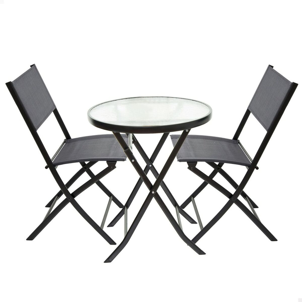 8412842611207 - Garden furniture Table Chair x 2 3 Pieces 60 x 71 x 60 cm 46 x 42 x 82 cm