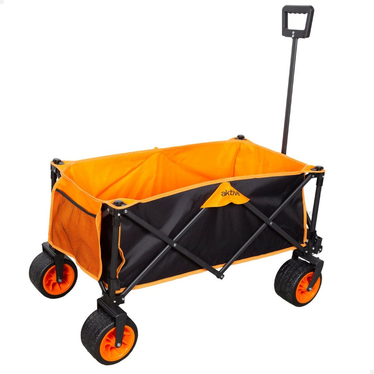 8412842623729 - Multi-purpose Cart Orange Polyester PVC Steel 86 x 108 x 44 cm Foldable Beach