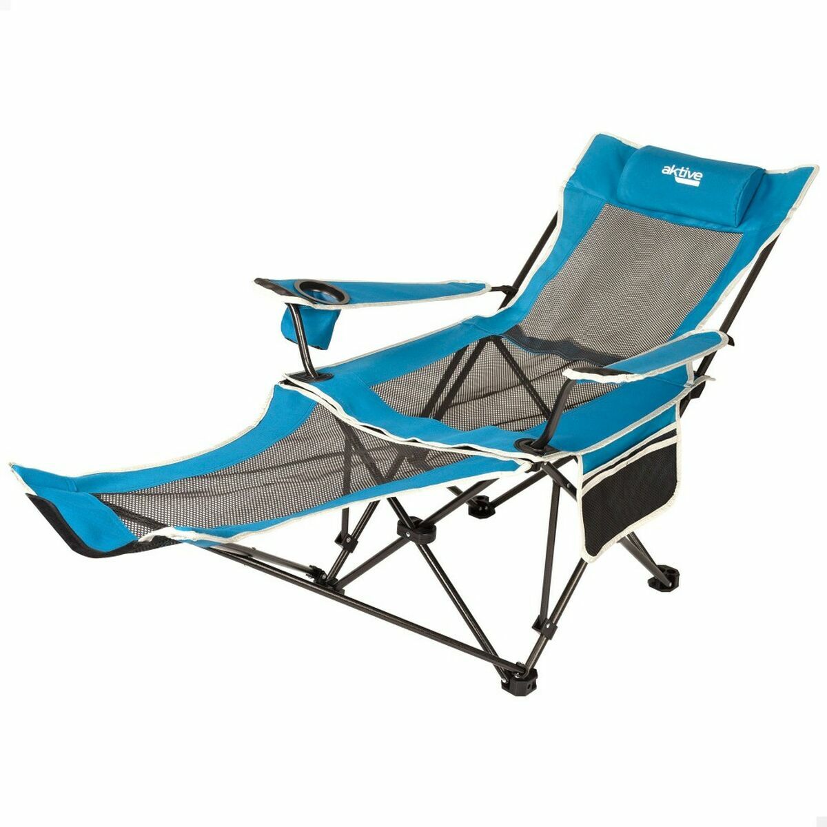 8412842630017 - Hängesitz mit Hängematte Blau 152 x 75 x 54 cm