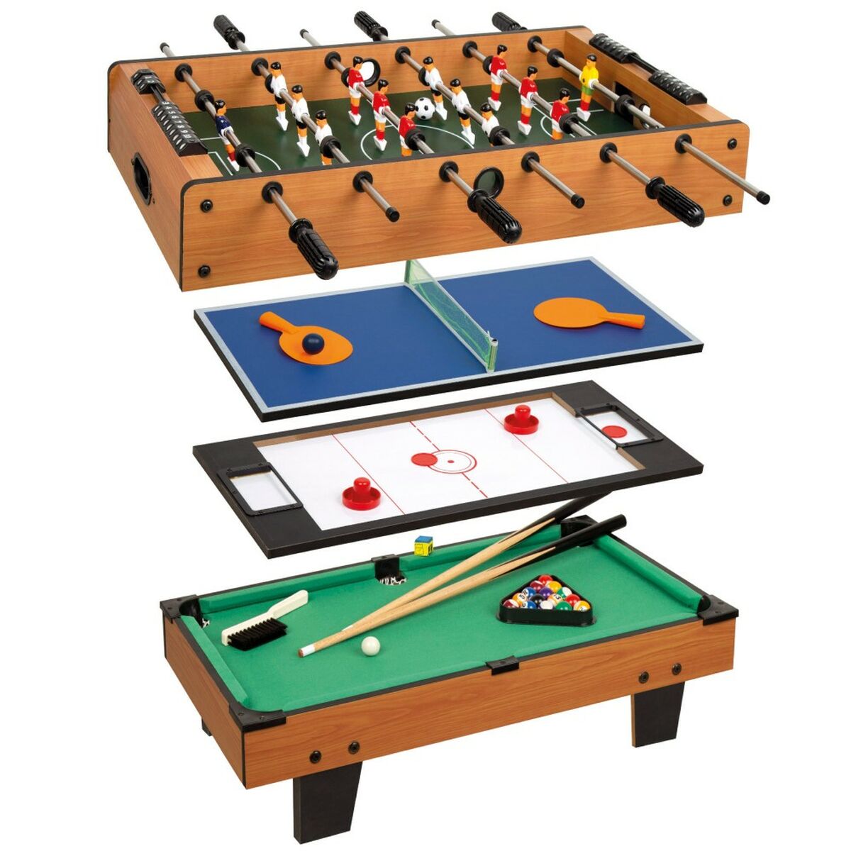 8412842853270 - Multispiel-Tisch 4 in 1 81 x 27 x 43 cm