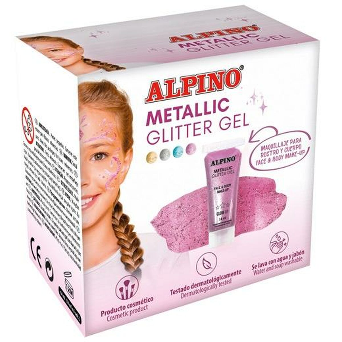 8413240613251 - Kinder Make-up Gel Glitzernd Rosa 8413240613251 - Kinder Make-up Gel Glitzernd Rosa