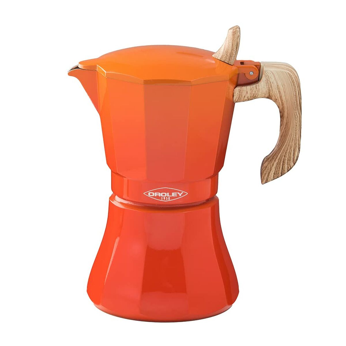 8413956952200 - Italienische Kaffeemaschine Petra Orange Aluminium 9 Tassen