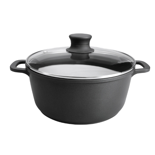 8414271258244 - Aluminiumkasserolle mit Schmelzglasdeckel Titanium Pro D 24 cm