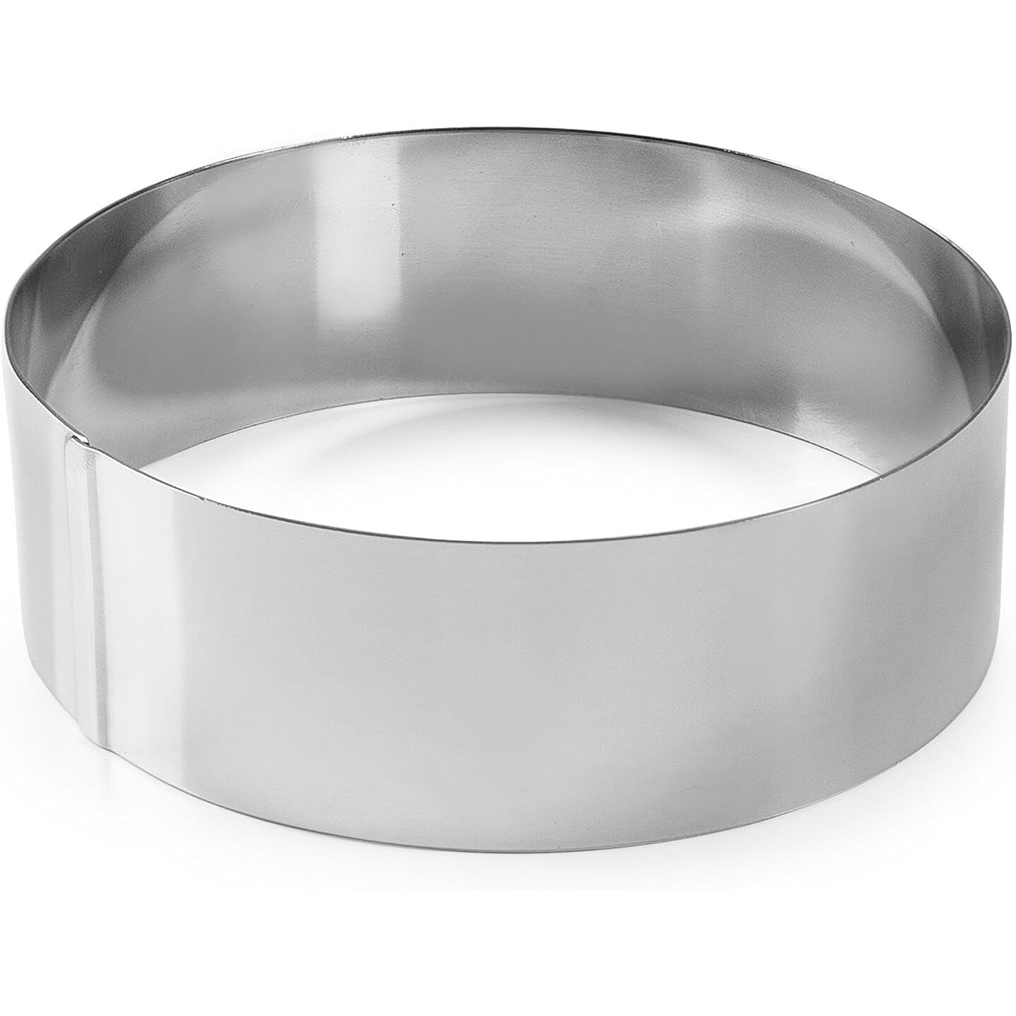 8414271686122 - Runder Tortenring aus Edelstahl 18 10 - 12X6 cm