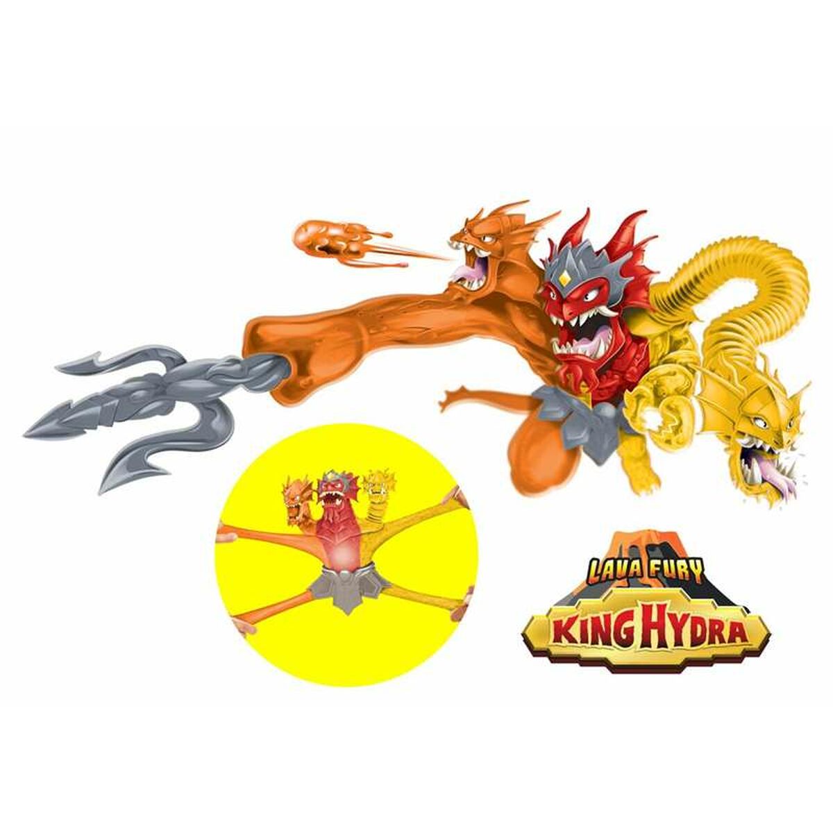 8414614429485 - Actionfiguren Goo Jit Zu King Hydra Lava Fury