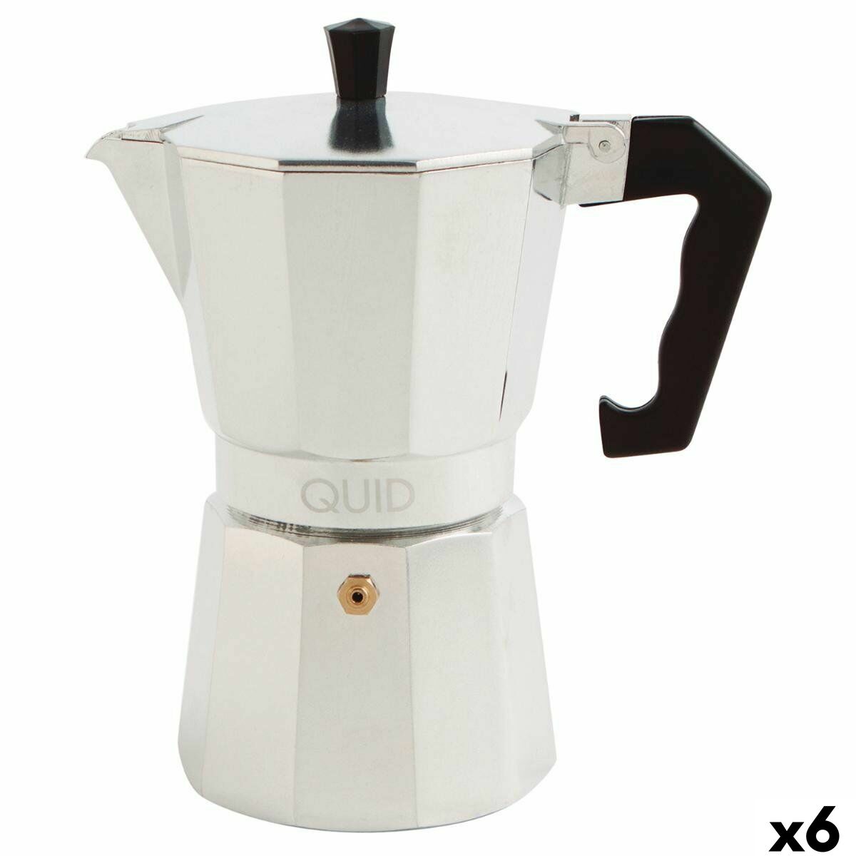 8414793384704 - Italienische Kaffeemaschine Cesena Stahl Aluminium Bakelit 6 Tassen (6 Stück)