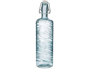 8414793667333 - Quid - blaue runde luftdichte flasche 1 liter