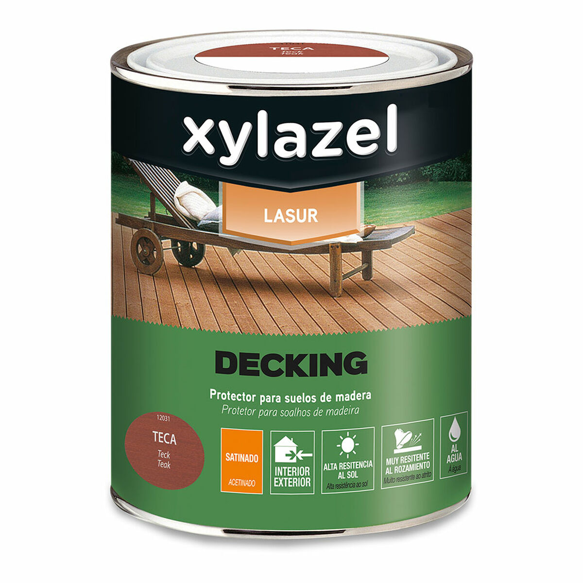 8414956706756 - Protektives Öl Decking Teakholz 750 ml Satin