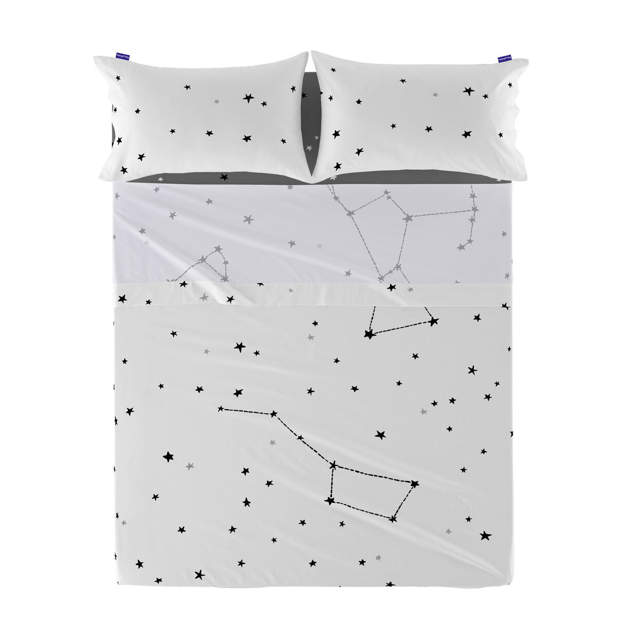 8420001041758 - Oberlaken Blanc Constellation Bunt 160 x 270 cm (Sterne)