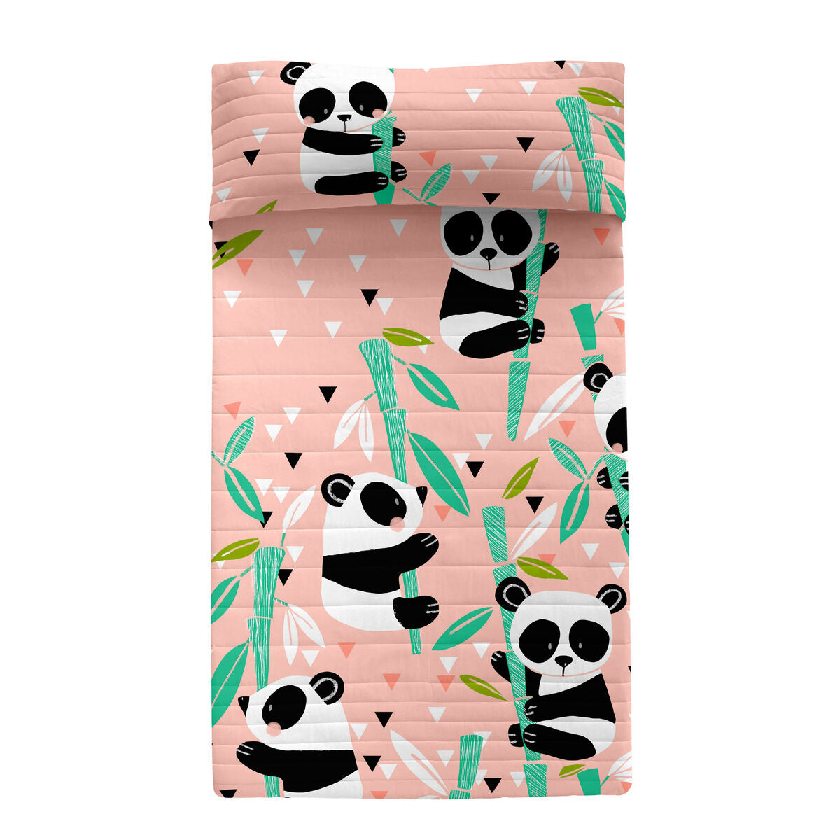 8420001098301 - Steppdecke Moshi Moshi Rosa 180 x 260 cm Pandaknochen