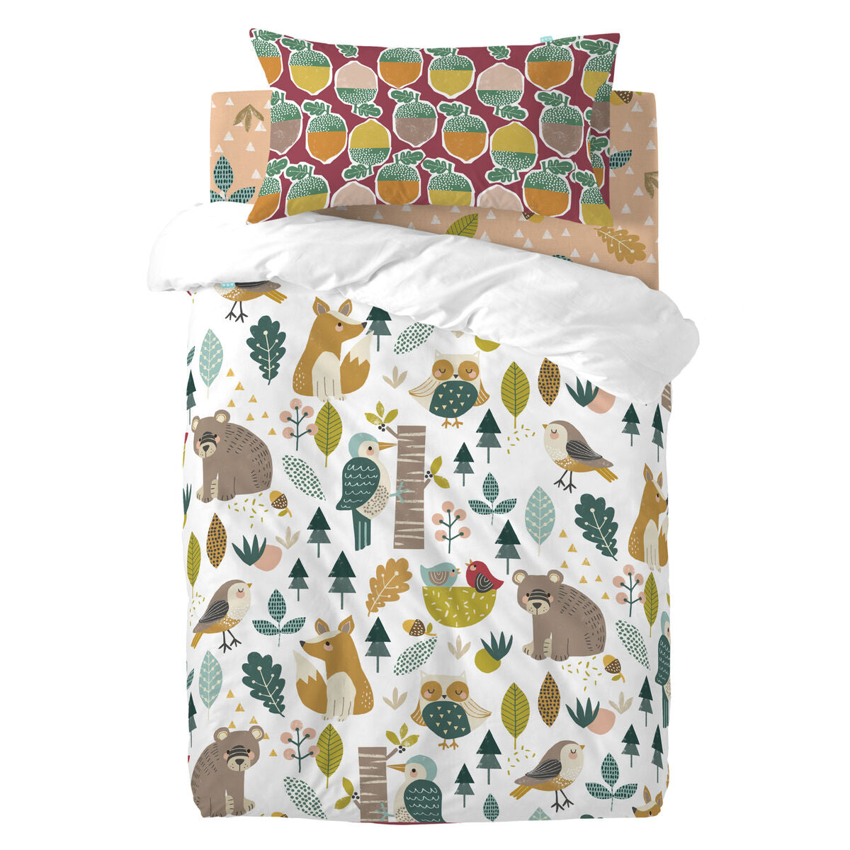 8420001106204 - Bettbezug-Set Moshi Moshi Harvestwood Multicolor Babybett 2-teilig