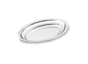 8420082137234 - Platte oval aus Edelstahl Silber [25 x 17 cm] - Lacor