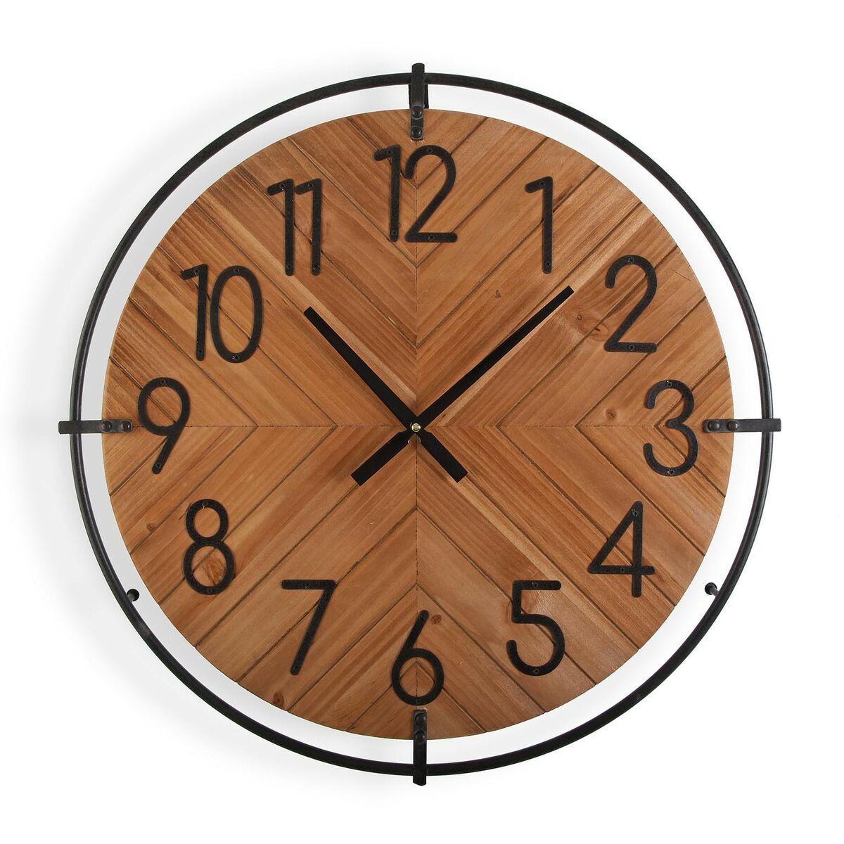 8420327529718 - Wanduhr Metall Holz MDF Holz MDF Metall 45 x 60 x 60 cm