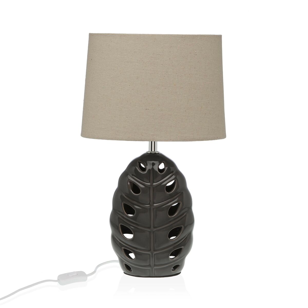 8420327530127 - Tischlampe Silberfarben aus Keramik 13 x 33 x 25 cm 8420327530127 - Tischlampe Silberfarben aus Keramik 13 x 33 x 25 cm
