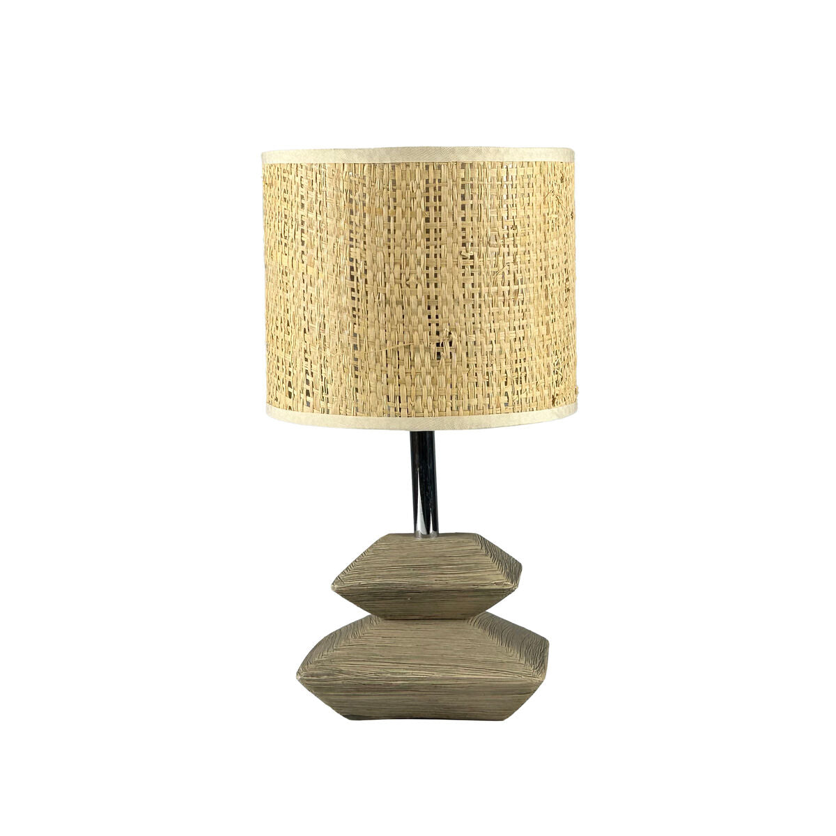 8420327575296 - Tischlampe Anis Grau aus Keramik 16 x 30 x 16 cm 8420327575296 - Tischlampe Anis Grau aus Keramik 16 x 30 x 16 cm